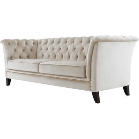 1604621-1 Chesterfield 3-sits Soffa i Beige