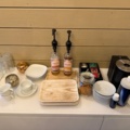 1141597-4 Jura kaffemaskin inkl allt på bänken