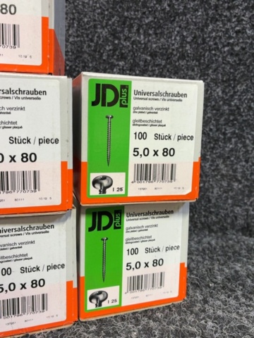 1605465-5 1000 st Universalskruv 5.0x80mm, JD plus