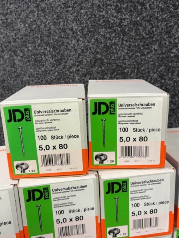 1605465-6 1000 st Universalskruv 5.0x80mm, JD plus
