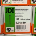 1605465-7 1000 st Universalskruv 5.0x80mm, JD plus