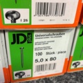 1605465-8 1000 st Universalskruv 5.0x80mm, JD plus