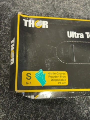 1605466-4 600 st Engånghandskar Thor, Strl S