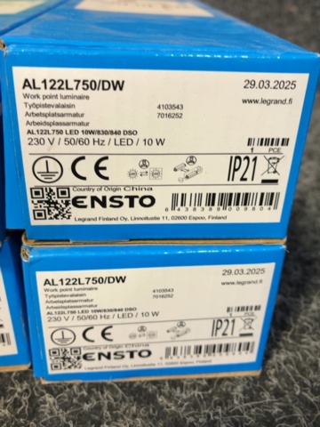 1605479-6 4 st LED-bänkarmatur Ensto Ami