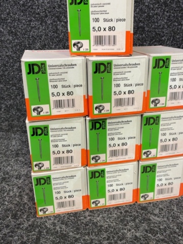 1605491-3 1000 st Universalskruv 5.0x80mm, JD plus