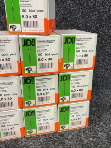 1605491-4 1000 st Universalskruv 5.0x80mm, JD plus