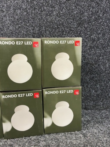 1605495-3 6 st Tak/Vägglampor Rondo E27 LED - SG