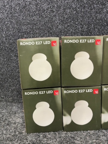 1605495-5 6 st Tak/Vägglampor Rondo E27 LED - SG