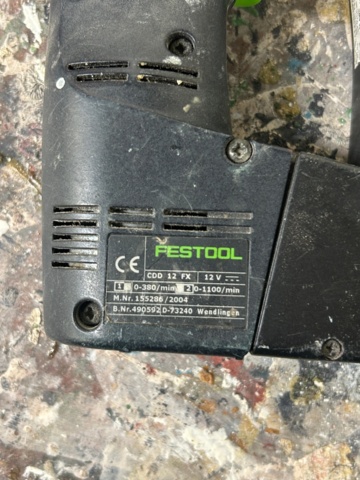 1600283-4 Skruvdragare och värmepistoler 3 st - Festool, Ryobi, DeWalt