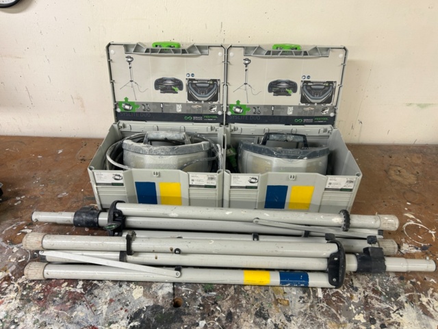 1600285-1 Arbetsbelysning 2 st med stativ och förvaringslådor - Festool