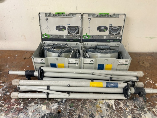 1600286-1 Arbetsbelysning 2 st med stativ och förvaringslådor - Festool