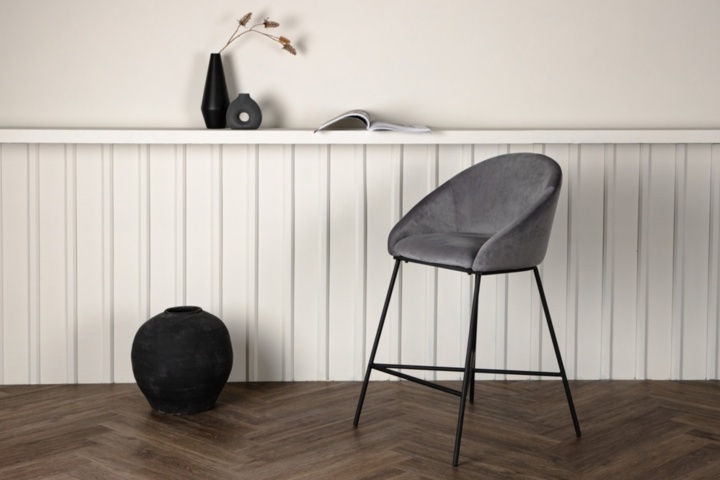 1600766-1 Velvet barstol 4st