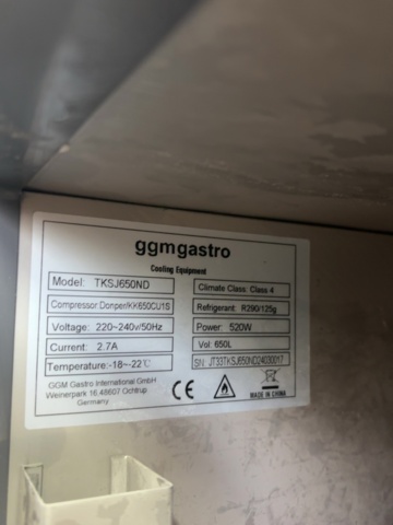 1373348-4 Freezer – GGM Gastro TKSJ650ND