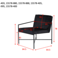 1600768-5 Rakel enkel stol