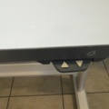 1594885-12 Height-adjustable packing bench with scales and lighting