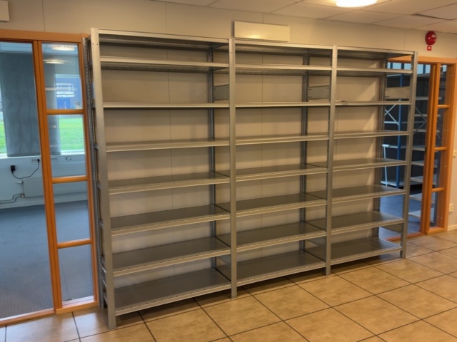 1594886-2 Sheet metal shelves 17 sections - Constructor