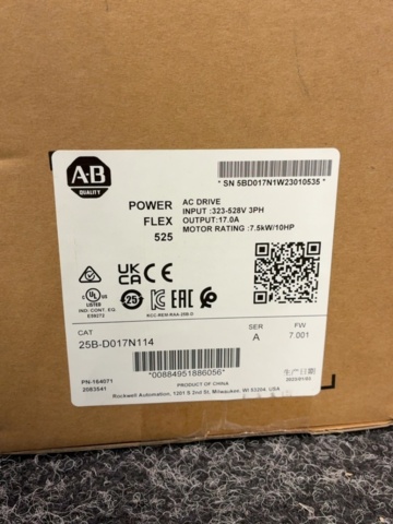 1605522-2 Frekvensomriktare - Allen-Bradley PowerFlex 525 - 2023