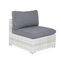 1600882-2 Amazon 3st  vit mittdel / grå dyna 75 × 65 × 87 cm