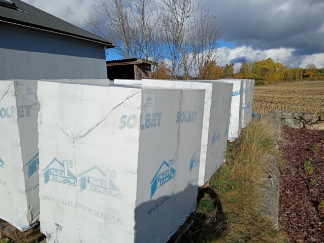 1531352-2 Nya lättbetongblock – SOLBET Ideal 350 – 19 obrutna pallar – 456 st