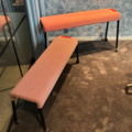 1548278-16 Konferensmöblemang - Konferensbord, 8 st karmstolar, sittbänkar och whiteboardtavla - Lammhults
