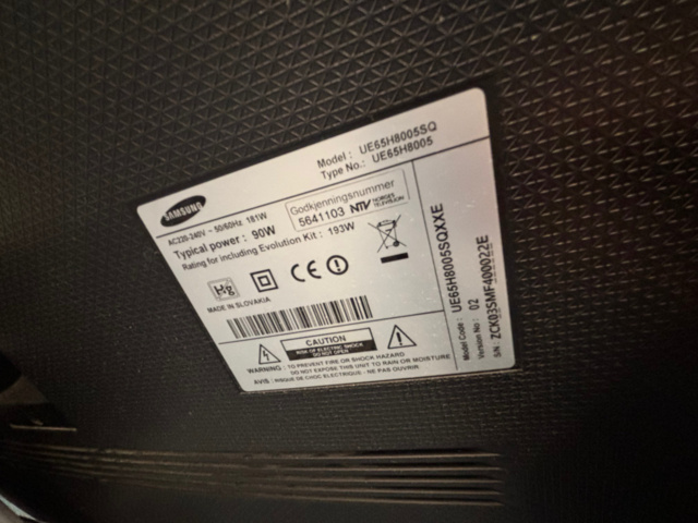 1548279-6 Smart-TV 65" med konferensutrustning och mediamöbel - Samsung / Logitech