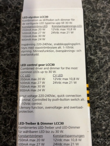 1605548-6 4 st LED-styrdon VADSBO LCC30