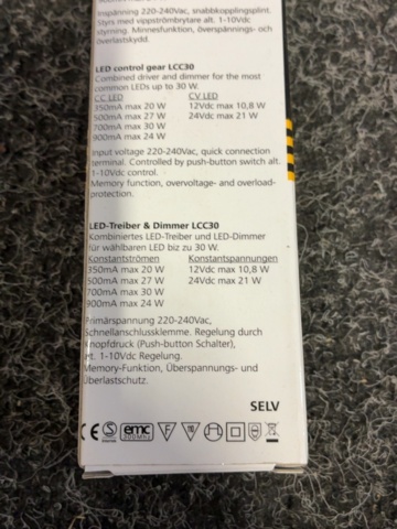 1605548-7 4 st LED-styrdon VADSBO LCC30