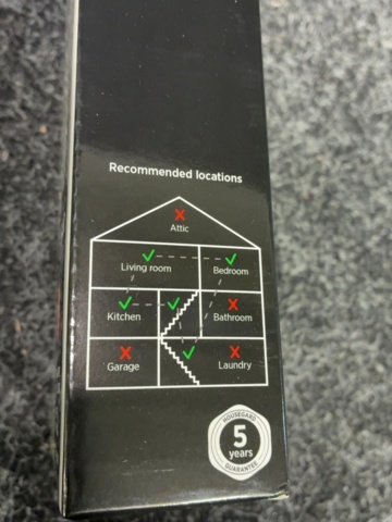 1605556-7 3 st Förpackningar brandvarnare, Housegard Pebble Link