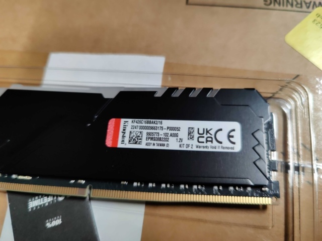 1605734-5 Memory Kingston Fury DDR4 2x8GB
