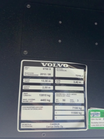 1594888-30 Bus - Volvo B9R 4X2 9700S -2010