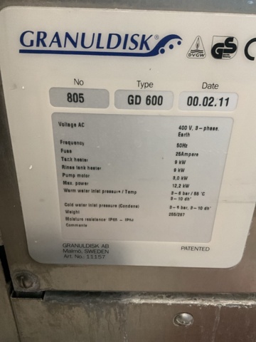 1474112-16 Diskmaskin - Granuldisk GD 600