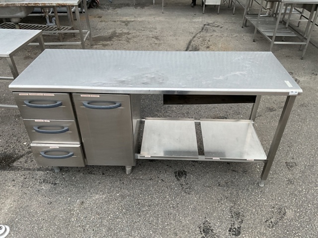 1474141-10 Rostfri bänk