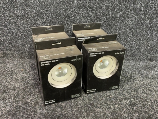 1605497-2 4 st Downlight Solar Light One 360 8W 3000K