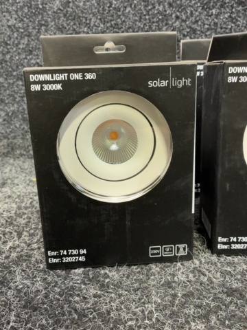 1605498-3 4 st Downlight Solar Light One 360 8W 3000K
