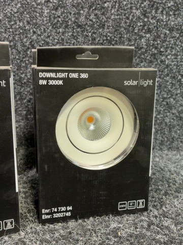 1605498-4 4 st Downlight Solar Light One 360 8W 3000K