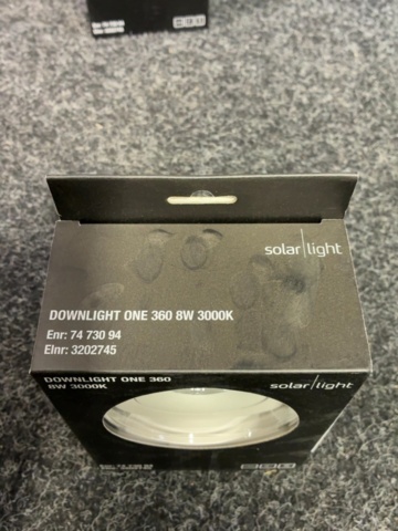 1605498-5 4 st Downlight Solar Light One 360 8W 3000K