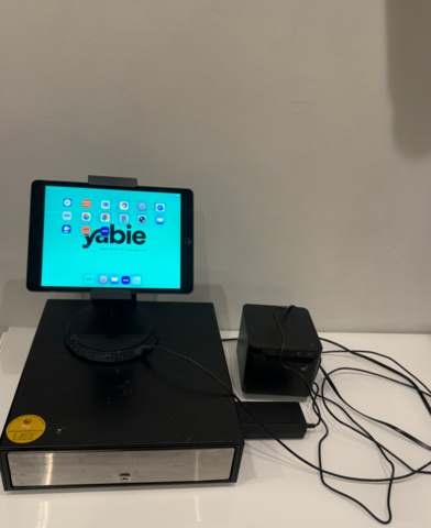 1406153-2 Yabie POS system with iPad, receipt printer and cash drawer