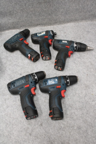 1558721-5 Skruvdragare Bosch 12V, 5 st