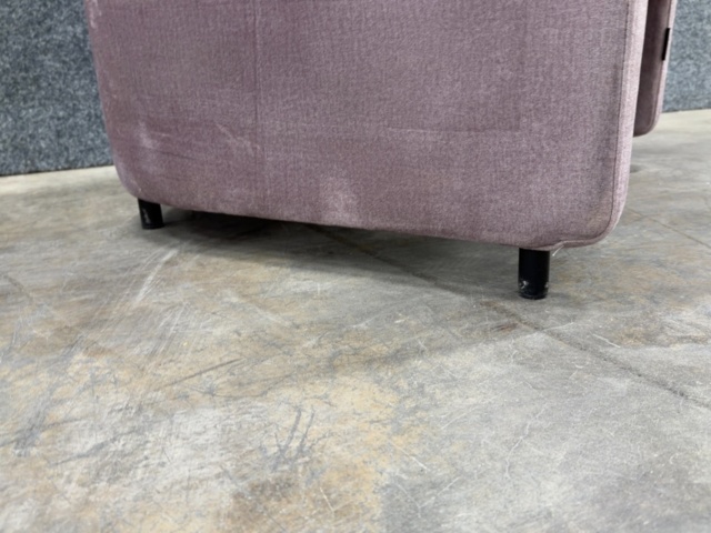 1605750-4 3 st Fåtölj COMFY Med ben, sammetstyg, ljuslila