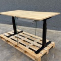 1605751-3 Skrivbord QBUS T-stativ, 1600x800 mm, svart, ek