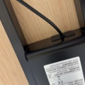 1605751-7 Skrivbord QBUS T-stativ, 1600x800 mm, svart, ek
