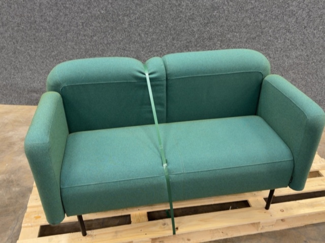 1605769-3 Soffa VARIETY 2-sits, tyg Blues CSII, grönturkos