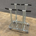 1605885-3 Säckhållare CARRY Dubbelställ, 2x125 liter, elförzinkad