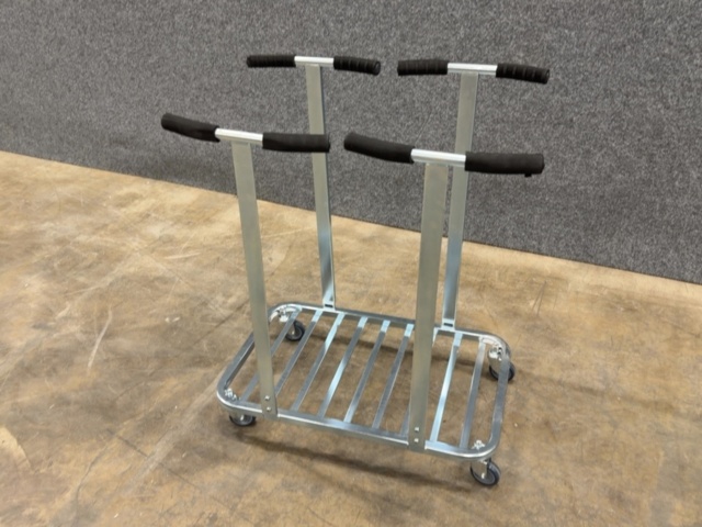 1605885-3 Säckhållare CARRY Dubbelställ, 2x125 liter, elförzinkad
