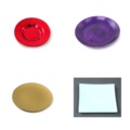 1605975-1 Dekorationsfat, 14 435 st - glas och metall