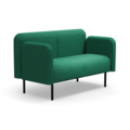 1605769-1 Soffa VARIETY 2-sits, tyg Blues CSII, grönturkos
