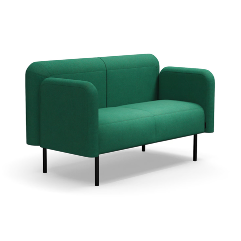 1605769-1 Soffa VARIETY 2-sits, tyg Blues CSII, grönturkos
