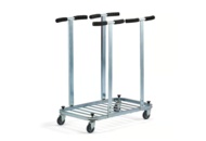 1605885 Säckhållare CARRY Dubbelställ, 2x125 liter, elförzinkad