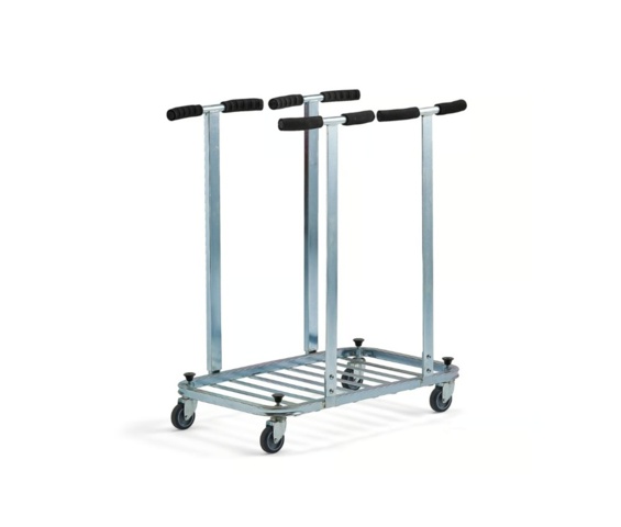 1605885-1 Säckhållare CARRY Dubbelställ, 2x125 liter, elförzinkad