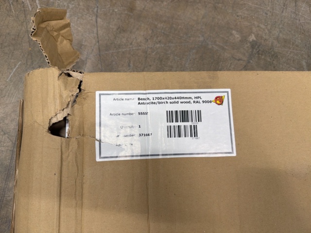 1605930-3 2 st Bänkar 1700x420x440 & 1100x400x440mm